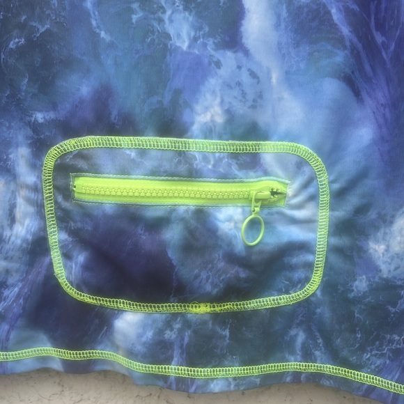 TUTU Blue Women's UPF50+ Long Sleeve  Blue Rashguard Zip Jacket Women's Size XXL - Picture 7 of 9